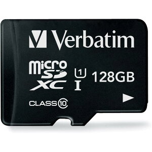�o�[�x�C�^�� (Verbatim) microSD 128GB �ő�90MB/s UHS-1 U1 class10 �A�C�E�I�[�E�f�[�^�@��ɂ����S�̍����T�|�[�g �X�}�[�g�t�H�� �^�u���b�g�̎ʐ^�⓮��ۑ��� MXCN128GJVZ5