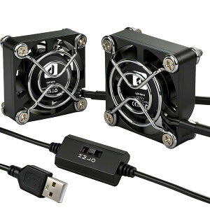 upHere USB���^�t�@�� 4cm ��p�t�@�� 40mm �~�j�����@ �É� ���^ 3�i�K���ʒ��� USB��@ ��p�N�[���[ �����^�Ǐ���p���� ���[�^�[/�~�jPC/�Q�[���@�Ή� 2�{�yU404-2�z