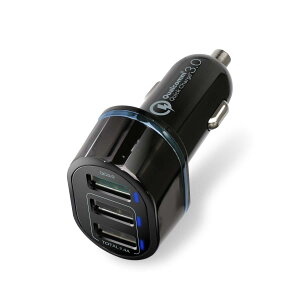 GR J[`[W[ VK[\Pbg 30W USB-A ×3 y i Phone 13 / 12 / SE (2) / Android Ή z ubN EC-DC04BK
