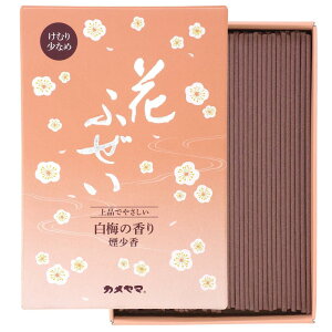 カメヤマ 花ふぜい 白梅 煙少香 徳用大型 約220g 約500本 お線香 お香 煙少ない