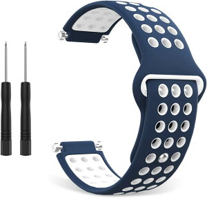 MOQIAN �K�[�~���p�x���g GARMIN�����p�o���h Foreathlete/Forerunner 735XTJ 630J 620J 735XT 235J 230J 220J 735XTJ Approach S20/S5/S6 (Blue+white)