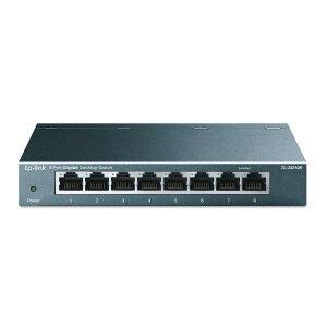 TP-Link 8�|�[�g �X�C�b�`���O�n�u 10/100/1000Mbps �M�K�r�b�g ����⟑� �ݒ�s�v TL-SG108