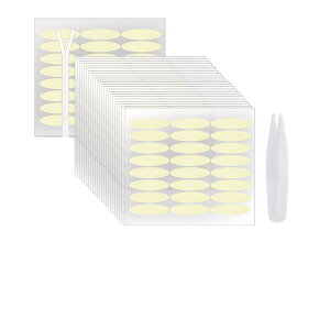 ふたえテープ 1152枚 二重まぶたテープ 片面 強力 二重テープ 極薄 肌色 二重まぶた 目立たない テープ JP168 (【半月太め】-OPP)
