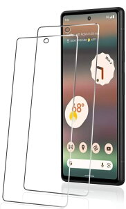 �y2���Z�b�g�z�K�p Google Pixel 6A �K���X�t�B���� �w��F�ؑΉ� Pixel 6A �����K���X �t�B�������{�f�ސ� �t���ی�t�B���� ��ʕی� �K���X�J�o�[ �ɔ�0.33mm �����ߗ� �ώw�� ������ 2.5D ���E���h