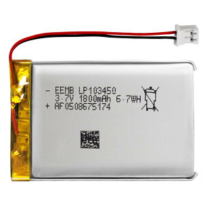 EEMB���`�E���|���}�[�d�r3.7 V 1800 mAh 103450 Lipo�[�d�\�d�r�p�b�N�t��JST�R�l�N�^-�w���O�ɋ@��ƃR�l�N�^�̋ɐ����m�F����
