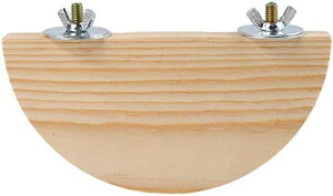 小動 物用 天然木 踏み台 ベッド チンチラステージ ロフト うさぎ モルモット 飼育ケージ内装 (直径約15cm S)