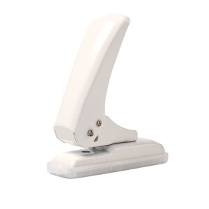 ルーズリーフパンチ 穴開けパンチ 1穴 4mm 軽あけ 事務用品小型 インダー式手帳用 最大40枚可能 多機能穴あけ 錆びにくい ペーパー 強力持ち運び可能 丈夫 (白い色)