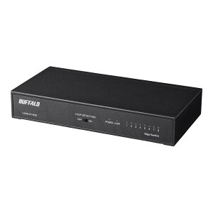 �o�b�t�@���[ BUFFALO Giga�Ή� ����➑� �d������ 8�|�[�g LSW6-GT-8NS/NBK �u���b�N �X�C�b�`���O�n�u �ȈՃp�b�P�[�W �}�O�l�b�g �Ǌ|���ݒu�Ή�