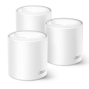 TP-Link WiFi ����LAN���[�^�[ Wi-Fi6 2402 + 574 Mbps HE160 ���b�V��Wi-Fi�V�X�e�� Deco X50/A 3���j�b�g