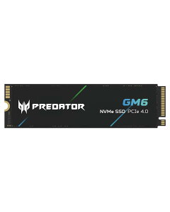 Acer Predator M.2 SSD 1TB GM6 NVMe2.0 2280 PCIe Gen4×4 ������(�ő�ǂݎ��F7200MB/s�A�ő发�����݁F6200MB/s) ����SSD ���ϋv 3D NAND PS5����m�F�ς� 5�N