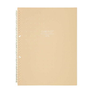 リヒトラブ ファイル クリヤーブック 交換式 A4 30穴 10枚ポケット CUBE FIZZ ベージュ 不透明 N6482-16