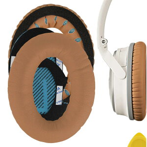 Geekria �C���[�p�b�h QuickFit �݊��� �p�b�h �{�[�Y Bose QuietComfort 25, QC25, SoundLink Around Ear Headphones �w�b�h�z���ɑΉ� �p�b�h �C���[/�C���[�J�b�v �v���e�C�����U�[ (�J�[�L)