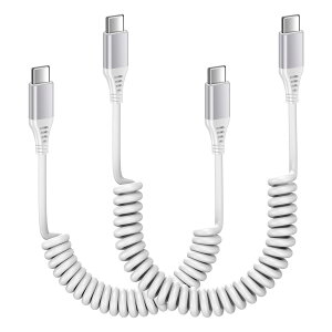 Viviber i Phone 17�p�̋}���[�d�P�[�u�� �^�C�vc�R�C���� �L�k���R�i0.3M����1.8M�܂�) 2�{�Z�b�g30W/PD�Ή� �J�[�� type-c�ԗp�[�d �g�ѕ֗� �܂��Ƃ�[�d�P�[�u�� Andriod �J�[���R�[�h USB-C�@��ɑΉ�