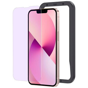 NIMASO �u���[���C�g�J�b�g�K���X�t�B���� i Phone13 mini �p �t���ی�t�B���� iphone13�~�j �Ή� �u���[���C�g�J�b�g 1������ �K�C�h�g�t�� NSP21I322