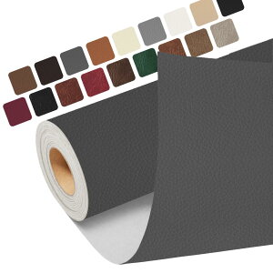 レザー補修シート 大判 合成皮革 補修 テープ、レザーシート 補修テープ 40 x 200 cm 家具用自己接着合皮 補修シート、自動車シート、ソファ、ソファ、椅子、船椅子用皮革補修剤、ブラッ ダ