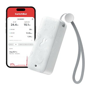 SwitchBot �h�������x�v Alexa ���x�v ���x�v - �X�C�b�`�{�b�g ���C�����X ���� ���O�p �����x�v �X�}�z�ŉ��x���x�Ǘ� �f�W�^�� �����x �R���p�N�g ���x ���x ��Ύ��x �ُ�ʒm �O���t�L�^ �X