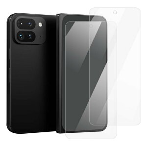 KOOLRIVER�EPixel 9 Pro Fold �K���X�t�B���� �����K���X �t���X�N�� �[�� 2������ �t���ی� �d�x9H �O�[�O�� �s�N�Z��9 �v�� �t�H�[���h �t�H�[���h �t���ی� �����K���X�V�[�g