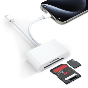 SD�� �[�_�[ 2in1 i-Phone/Type-c TF SD microSD �ϊ��A�_�v�^ �ő�1TB�Ή� Micro SD/SD�J�[�h���Ή� �ʐ^/�r�f�I USB3.0 �o���� �����`�� SD �A�_�v�^ ������ �J�[�h�� �[�_�[ TF SD�J�[�h �ϊ��A�_�v�^ 0TG�@�\ 