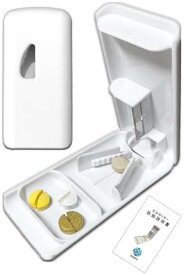 wumio ピルカッター 薄くて軽い コンパクト 錠剤カッター 薬カッター (1個単品)