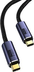 USB4 P[u USB Type-C P[u Thunderbolt 3Ή 20Gbps] PDΉ 100W}[d 8K / 60Hzfo iC҂MacBookAPadASurfaceASwitchAXperiaAGalaxyAPixel^Cvc@Ή (1m)