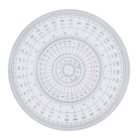 Uchida drawing instrument ウチダ製図器(Uchidaseizuki) 全円分度器 12cm 1-822-0000