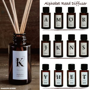 アルファベット リードディフューザー 人気 ルームフレグランス 香り おしゃれ アロマディフューザー 芳香剤 スティック アートラボ ソングスオブネイチャー 送料無料 イニシャル インテリ