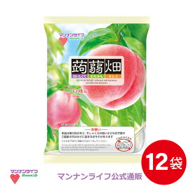 【公式】蒟蒻畑白桃味 25g×10個×12袋 / マンナンライフ こんにゃく畑 こんにゃくゼリー もも お菓子 スイーツ 食物繊維 健康 ダイエット ヘルシー mannanlife　朝食　夜食　おやつ