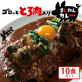 まんねんとんこつカレー（10食セット）レトルトカレー 豚骨 欧風 長持ち 長期保存 常温保存 食品 ギフト 送料無料