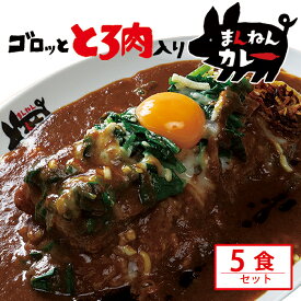 まんねんとんこつカレー（5食セット）レトルトカレー 豚骨 欧風 長持ち 長期保存 常温保存 食品 ギフト 送料無料