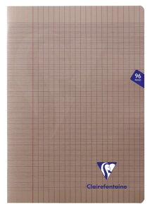 �N���[���t�H���e�[�k �m�[�g �t�����X�r�~���W�X �z�`�L�X���߃m�[�g A4 96�y�[�W �O���[ 90g/m2 PP�\�t�g�J�o�[�t�� PEFC�F�؎擾 Clairefontaine cf363161