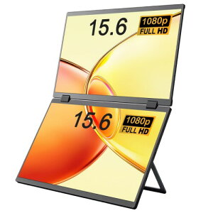 HanxЁinNX/{[J[j Hanx-Tech Mobile Dual Monitor 15.6inch oCfAj^[ 15.6C` 2ʓ IPStpl 1920x1080 FHD 360x] A~ 1.6kg }`foCX
