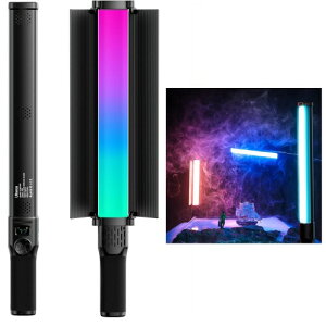 Ulanzi L058GBB1 VL360 RGB LED�X�e�B�b�N���C�g/�r�f�I���C�g 360°RGB�B�e�p ���P�x �F���x2500K-10000K �����\ 20��FX������ �ʐ^�Ɩ�/����B�e���ɍœK