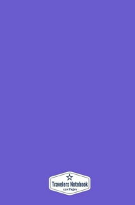 Travelers Notebook: Violet, 120 Pages, Blank Page Notebook (5.25 x 8 inches)