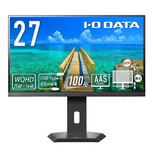 IODATA ���j�^�[ 27�C���` WQHD 100Hz �c����] �X�s�[�J�[�t ���������iHDMI/DP/USB-C�j EX-CQ270SA-F