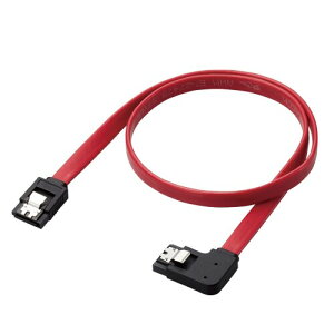 �G���R�� SATA �P�[�u�� (�X�g���[�g-�EL�^) 50cm 6Gbps�Ή� �������Ԃł̔z���ɓK�����t���b�g�P�[�u�� �����g�p����Г��V�X�e����ݔ��ł̎g�p�ɍœK EU RoHS�w�ߏ��� ���b�h ST6-05RL/ID