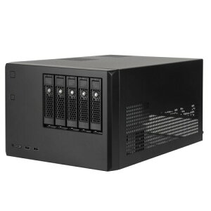 SilverStone 5xCSAS-12G / SATA-6G zbgXbvΉ \NASP[X SST-CS351 ubN///zCg