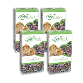 CAREFRESH ケアフレッシュ コンフェッティ 10L×4袋 ハムスター、ウサギ、モルモット等の小動物用 1キログラム (x 4) (ケース販売)