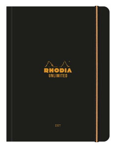 RHODIA(���f�B�A) �m�[�g UNLIMITED �h�b�g�r A5+ 120�y�[�W �~�V���ړ� �����Ԃ�PEFC�F�؎擾 �A�����~�e�b�h �u���b�N 16×21cm cf118969