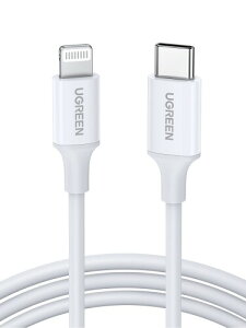 UGREEN USB C to Lightning �P�[�u�� �z���C�g 1m
