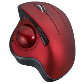 ナカバヤシ Digio2トラックボールマウス 角度可変 Bluetooth5.0 5ボタン 光学式 レッド
