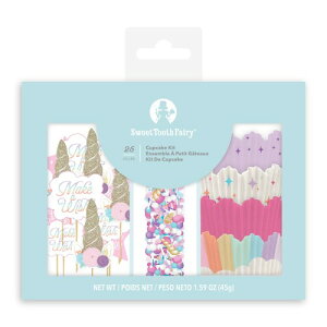 Sweet Tooth Fairy Kit Born To Sparkle - Cupcake Kit - Unicorn (25 �s�[�X)