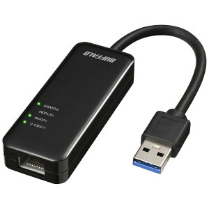 �o�b�t�@���[ �L��LAN�A�_�v�^�[ Giga Type-A USB3.2(Gen1)�Ή� ���{���[�J�[ �u���b�N LUA5-U3-AGTE-NBK