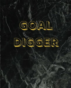 Goal Digger Guided Goal Tracking Journal/Composition Notebook|7.5x9.25|120 Pages| Goal prompts, progress and habit trackers, idea and note pages
