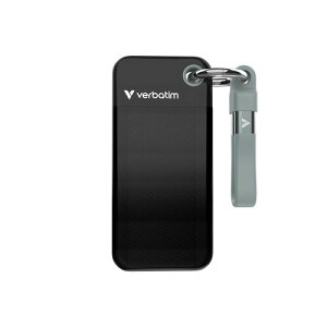 Verbatim o[xC^ Ot SSD 2TB USB3.2 Gen2 ő1000MB/s P[u[ł |[^u 㗝XIO DataT|[g Pocket O[ 32194-J