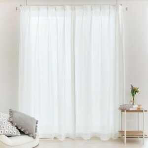 �J�[�e�������� ��100cm x��203cm 2���g �ߓd�΍� ��ł��O���猩���ɂ��� �v���C�o�V�[�΍� UV�J�b�g �f�M �ۉ� �􂦂� �ȃG�l �A�W���X�^�[�t�b�N�t�� �V���v��
