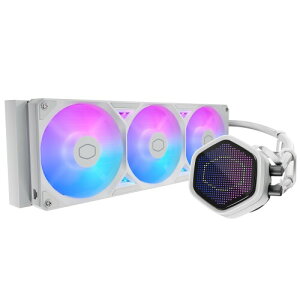 Cooler Master ML 360 Atmos II Pixel LED White �V�X�e�����Ȃǂ�\���\��Pixel LED�p�l������ �uMasterLiquid Atmos II�v�V���[�Y360mm����CPU�N�[���[ �z���C�g�J���[���f�� (MLX-D36M-A25SZ-PW)