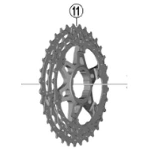 �V�}�m(SHIMANO) ���y�A�p�[�c �M�A���j�b�g(27-30-34T) CS-HG700-11 Y1WX98020