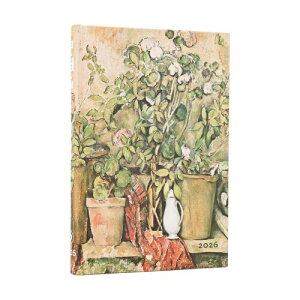 Paperblanks/�y�[�p�[�u�����N�X 2026�N�x �p��Ń_�C�A���[ �n�[�h�J�o�[ Cezanne's Terracotta Pots and Flowers �~�j DE0730-3