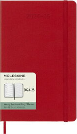 モレスキン 手帳 2024年 7月始まり 18カ月 ウィークリー ダイアリー ハードカバー ポケットサイズ(横9cm×縦14cm) レッド DHF218WN3Y25