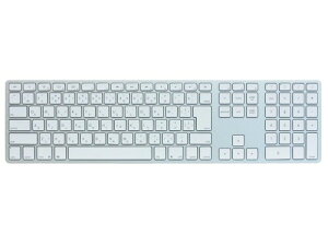 Matias Wireless Aluminum Keyboard Bluetooth�ڑ� ���C�����X�L�[�{�[�h MAC�z�� ���{�ꂩ�Ȉ󎚂��� �}���`�y�A�����O4�� �V���o�[ �z���C�g
